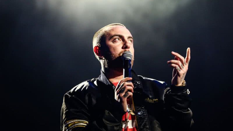 O rapper Mac Miller em show de 2017 - Getty Images