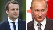 Emmanuel Macron e Vladimir Putin - Getty Images