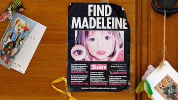 Imagem mostra poster das buscas por Madeleine McCann - Getty Images