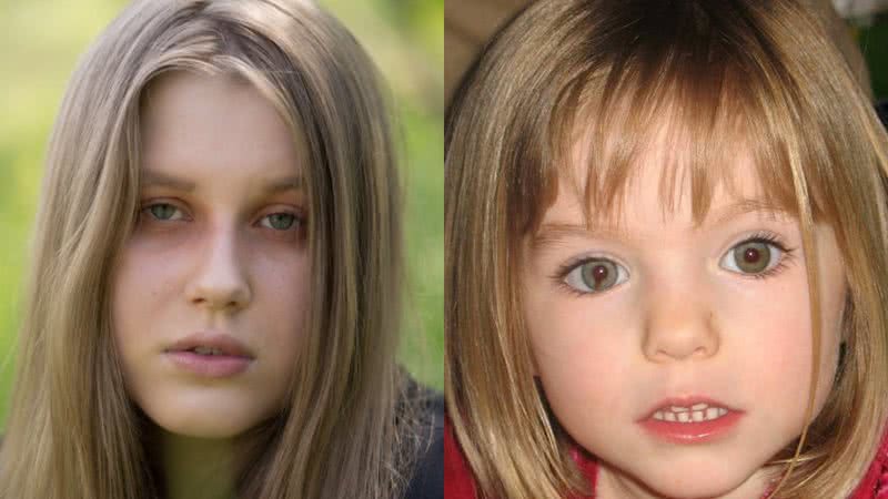 Julia e a Madeleine McCann - Reprodução/Redes Sociais