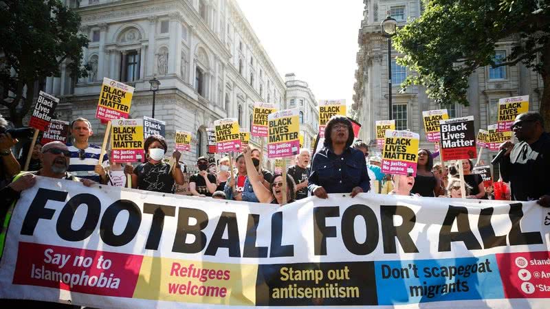 Passeatas antirracistas na Inglaterra - Getty Images