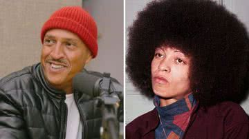 O rapper Mano Brown e a ativista Angela Davis - Divulgação/Jef Delgado e Getty Images