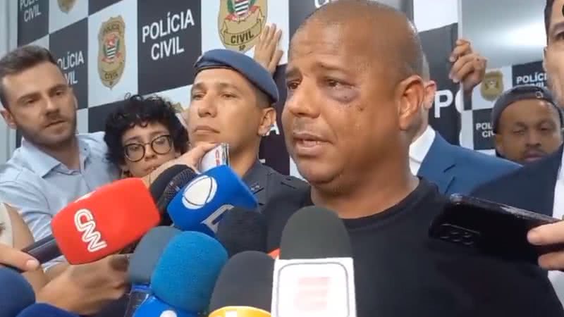 Marcelinho Carioca em depoimento após sua soltura - Reprodução/Vídeo/Redes Sociais/X/@diretodomiolo