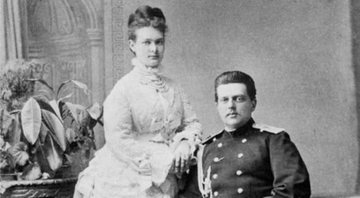 Maria Pavlovna e seu marido, Vladimir Alexandrovich da Rússia, tio do czar Nicolau II - Wikimedia Commons