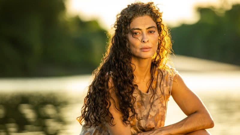 Juliana Paes durante as gravações de 'Pantanal' (2022) - Divulgação/TV Globo