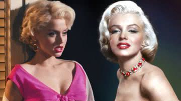 Montagem contendo Marilyn Monroe e Ana de Armas caracterizada - Divulgação / Netflix / Kimblim