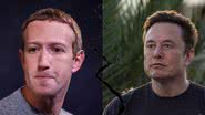 Imagens de Mark Zuckerber e Elon Musk - Getty Images