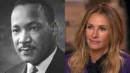 Martin Luther King Jr. (à esqu.) e Julia Roberts (à dir.) - Domínio Público e Reprodução/Vídeo