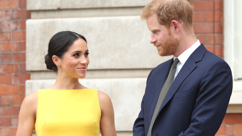 Príncipe Harry e Meghan Markle reunidos em fotografia - Getty Images