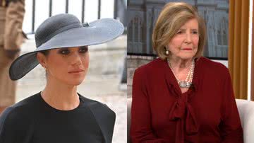 Meghan Markle (esq.) e Lady Glenconner (dir.) - Getty Images e Reprodução / Vídeo / Youtube / CBS Mornings