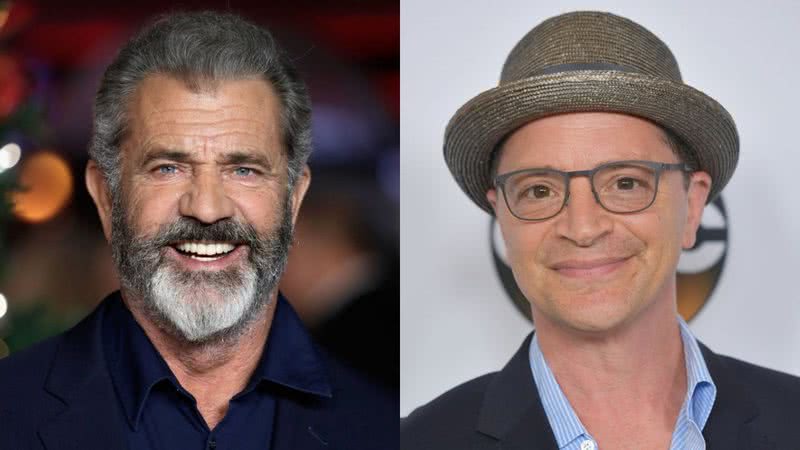 Os atores Mel Gibson e Joshua Malina - Getty Images