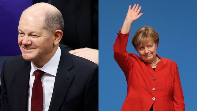 Olaf Scholz e Angela Merkel - Getty Images