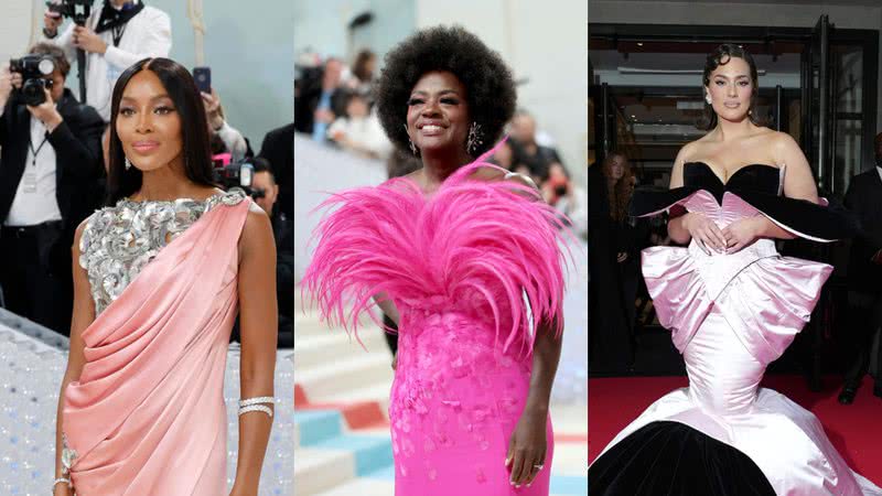 Naomi Campbell, Viola Davis e Ashley Graham no Met Gala 2023 - Getty Images