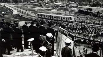 Inauguração do metrô de São Paulo, em 1972 - Divulgação/ Metrô