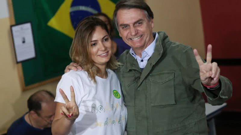 Michelle e Jair Bolsonaro - Getty Images