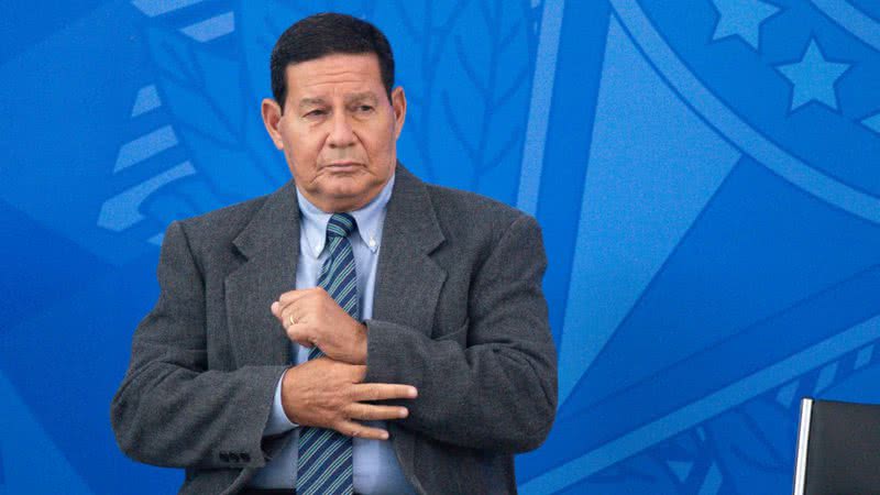 Mourão durante evento do governo - Getty Images