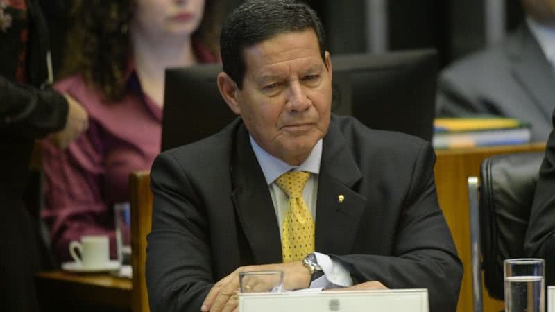 Mourão durante evento no Congresso Nacional - Pedro França/Agência Senado