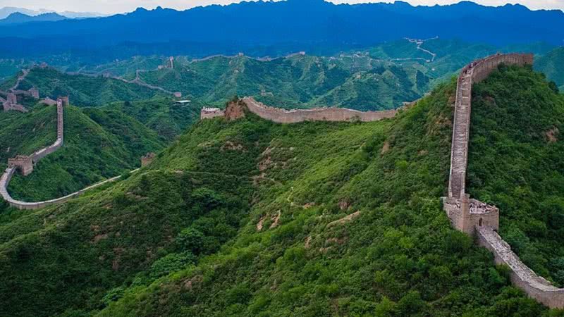 Grande Muralha da China vista de cima - Divulgação/Wikimedia Commons/Severin.stalder