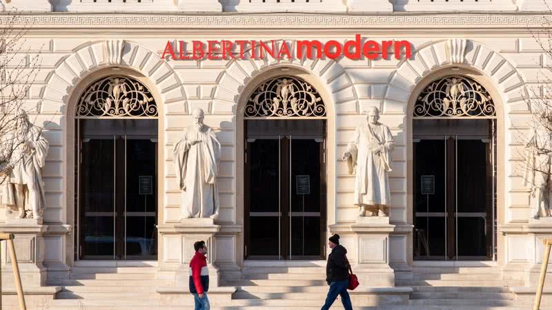 Parte da frente do Museu Albertina, um dos mais prestigiosos da Áustria - Getty Images