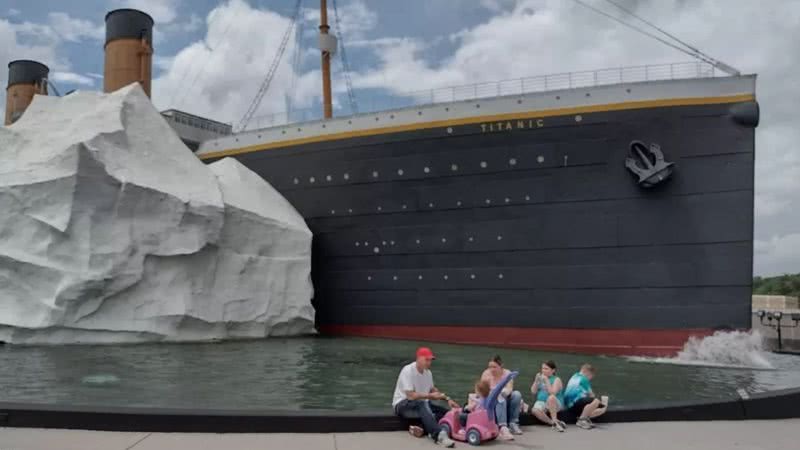 Fotografia da atração baseada no Titanic - Divulgação/ Facebook/ Titanic Museum Attraction