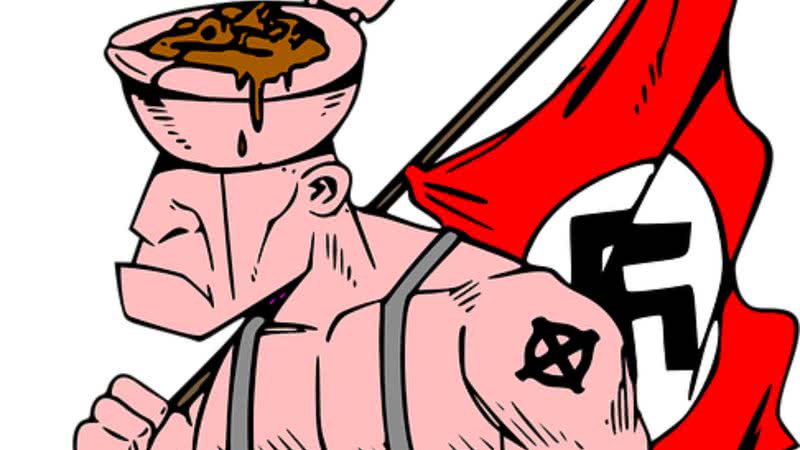 Ilustração que representa o neonazismo - OpenClipart-Vectors, via Pixabay