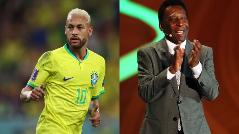 Neymar Jr. e Pelé - Getty Images