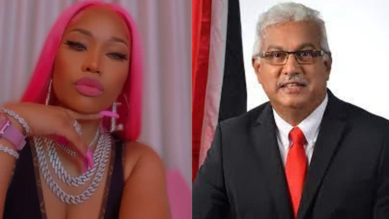 Fotografia de Niki Minaj (à esq) e Terrence Deyalsingh (à dir) - Divulgação/ Instagram/ @nickiminaj/