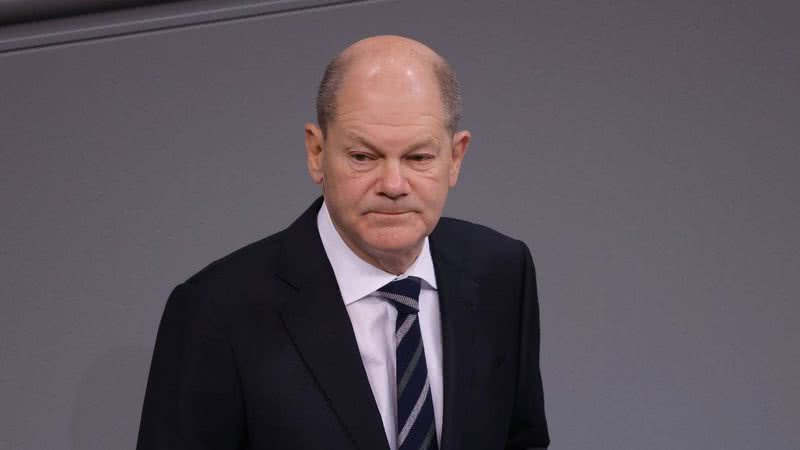 Olaf Scholz nesta quarta-feira, 15 - Getty Images