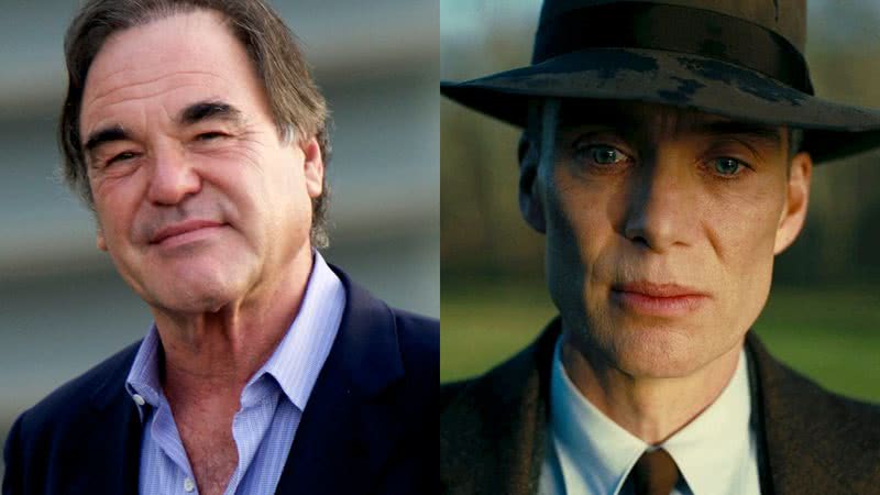 Oliver Stone e cena de Oppenheimer - Getty Images e Divulgação|Universal