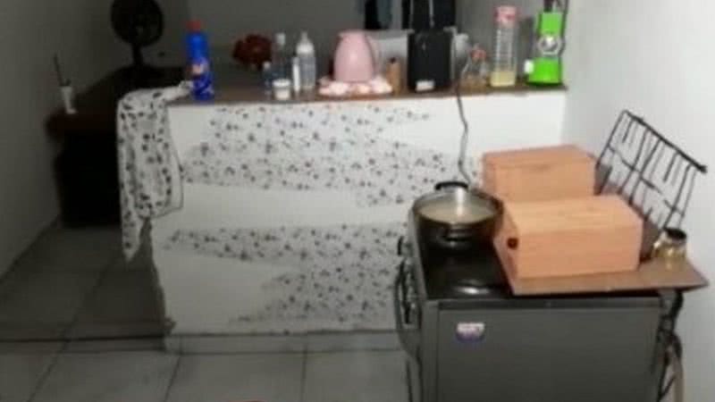 Cozinha onde o acidente aconteceu - Divulgação/G1