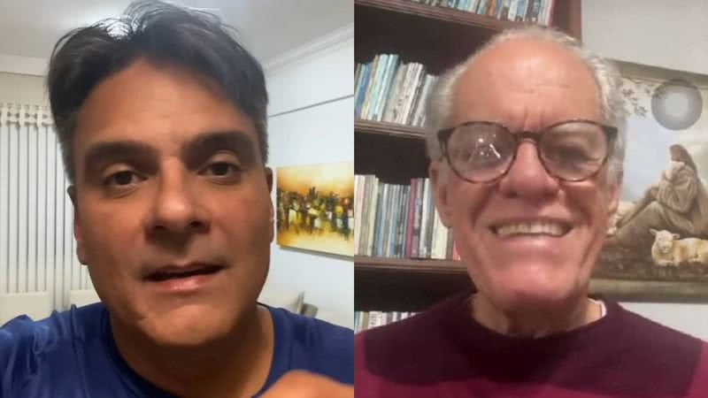 Guilherme de Pádua e o pastor Márcio Valadão - Reprodução/Vídeo