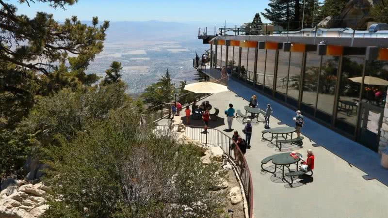 Observatório onde o rapaz caiu - Divulgação / Palm Springs Aerial Tramway