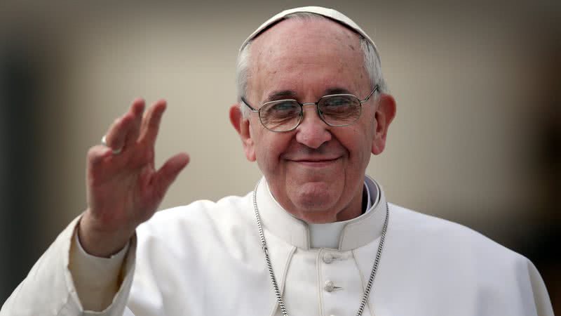 Fotografia do Papa Francisco, líder da Igreja Católica - Getty Images