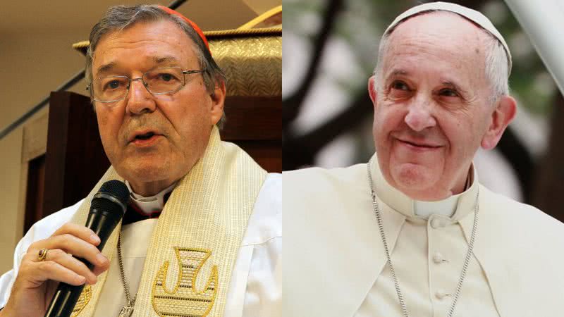 Montagem de George Pell e o Papa Francisco - Getty Images / Wikimedia Commons