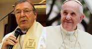 Montagem de George Pell e o Papa Francisco - Getty Images / Wikimedia Commons