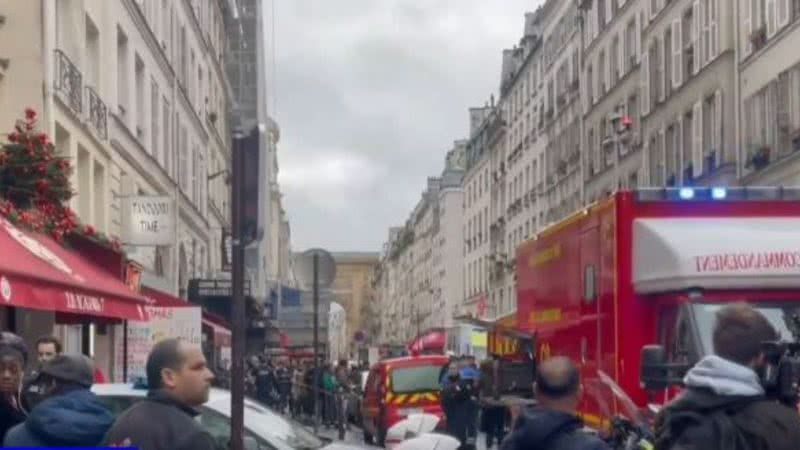 Imagem do 10º distrito de Paris após o incidente - Divulgação / Youtube / BM&C NEWS