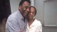 Pelé ao lado da mãe, Celeste - Arquivo pessoal