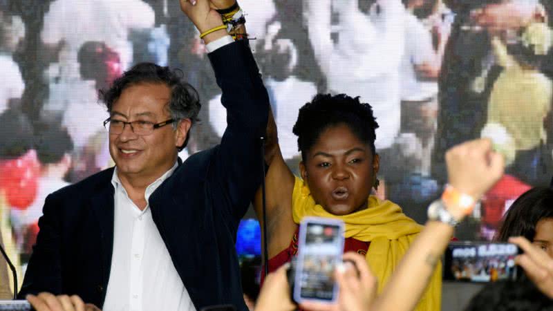 Gustavo Petro e a vice, Francia Márquez - Getty Images