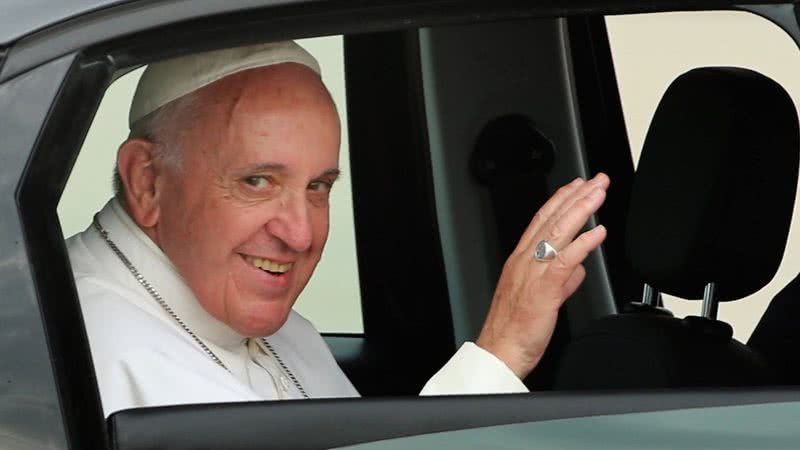 Papa Francisco em carro - Getty Images