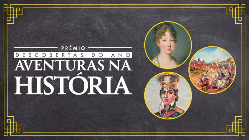 Banner do prêmio Descobertas do ano - Aventuras na História