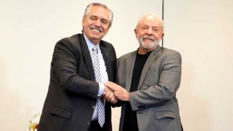 Presidente da Argentina, Alberto Fernández, e o presidente do Brasil, Lula. - Getty Images