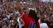 Manifestantes se reúnem em protesto cubano - Getty Images