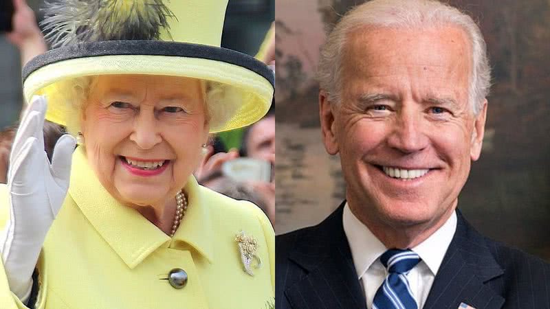 Rainha Elizabeth II e Joe Biden - Wikimedia Commons