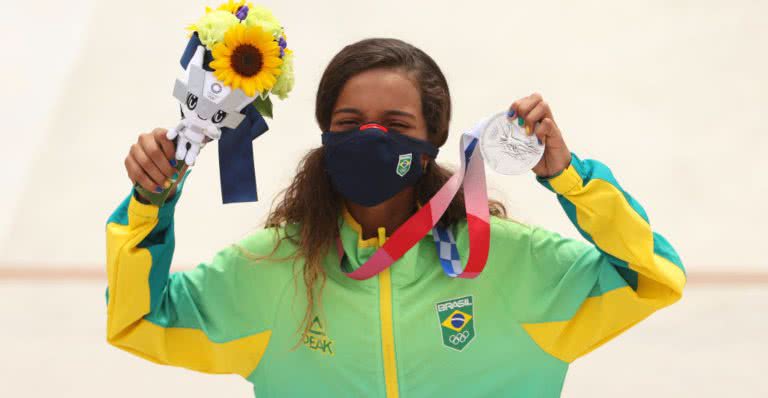 Rayssa após a vitória - Getty Images