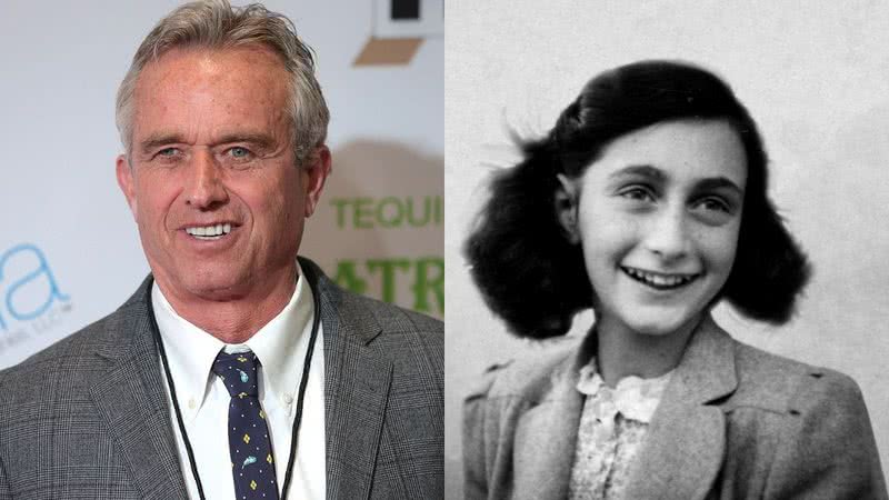 RFK Jr. e Anne Frank - Gage Skidmore via Wikimedia Commons e Domínio Público