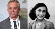 RFK Jr. e Anne Frank - Gage Skidmore via Wikimedia Commons e Domínio Público