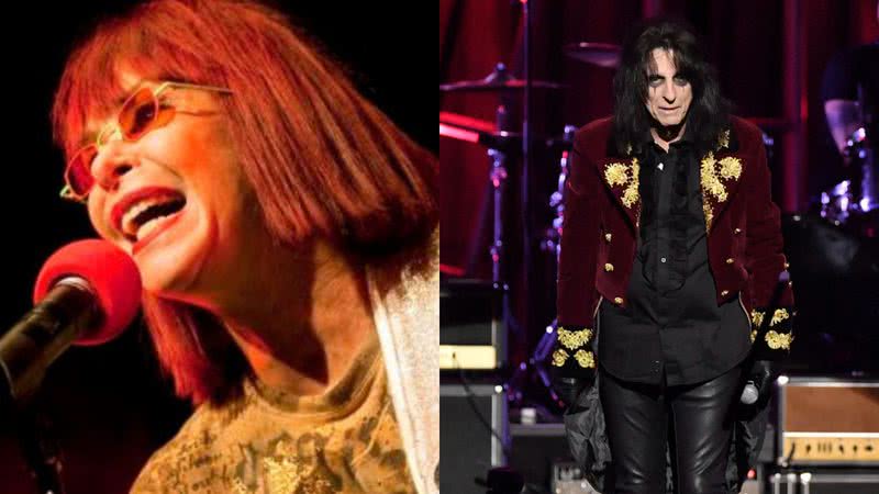 Rita Lee e Alice Cooper - Wikimedia Commons/Alexandre Cardoso e Getty Images