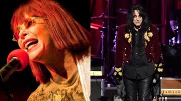 Rita Lee e Alice Cooper - Wikimedia Commons/Alexandre Cardoso e Getty Images