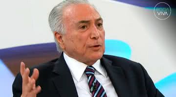 Temer participa do Roda Viva - Divulgação / TV Cultura