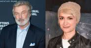 O ator Alec Baldwin e a diretora de fotografia Halyna Hutchins - Getty Images